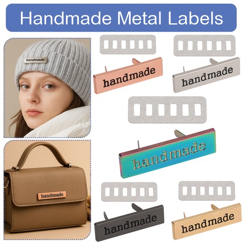 Metal handmade clothing labels - metal,