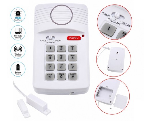 Wireless burglar door alarm - door,
