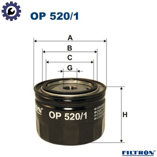 Oil filter 520 - oil, 520/1
