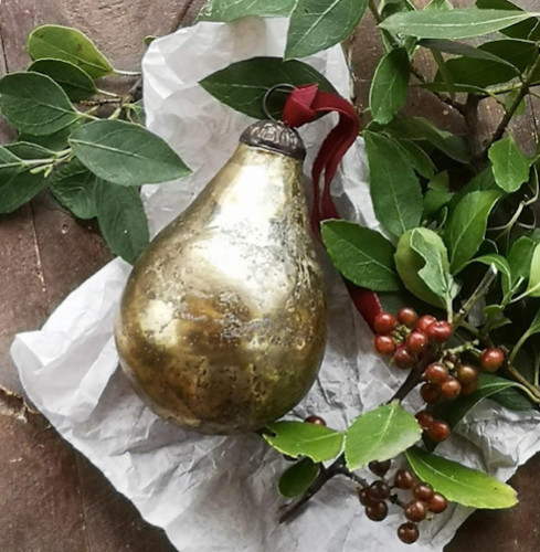 Vintage antique gold glass - gold,