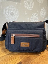 New Spirit Unisex Crossbody Travel Bag Black & Tan BNWOT