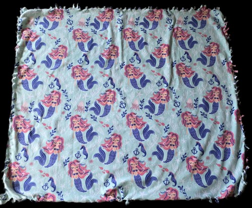 Mermaid print blanket - mermaid,