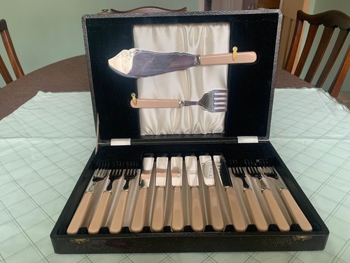 Antique cutlery epns fish - antique,