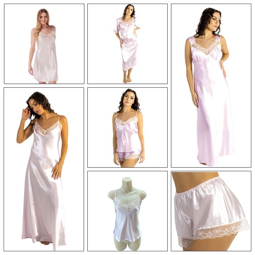 Ladies sexy pink - pink, satin