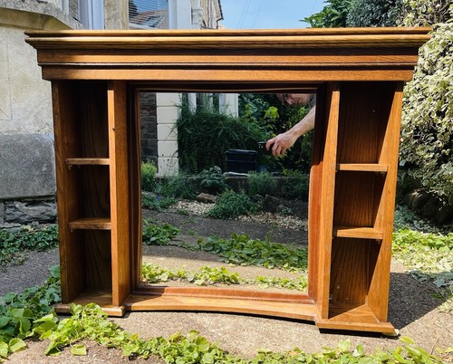 Oak hall stand - with, &