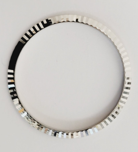 Italian 18k white gold fluted - 18k,