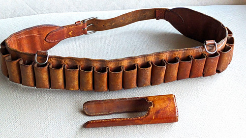 Brown leather gauge - brown,