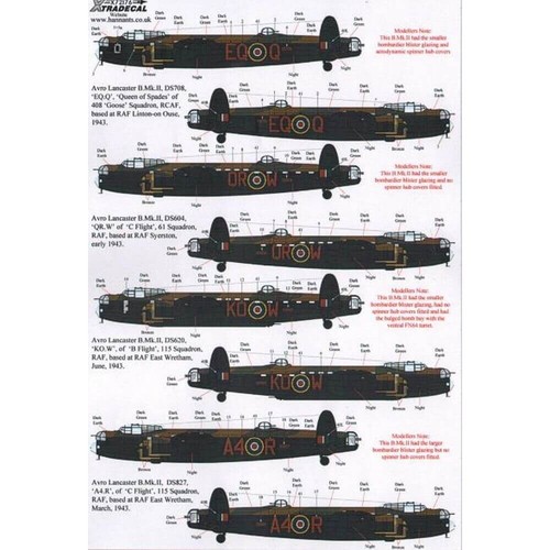 Avro lancaster mk ii - 1:72, b.mk.ii