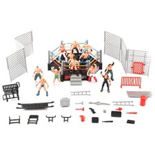32Pcs Mini Wrestling Playset