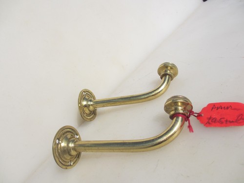Antique brass hooks - brass, coat