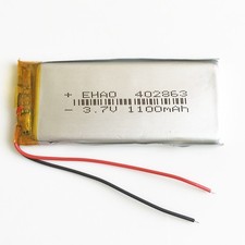 3.7V 1100mAh Lipo Rechargeable