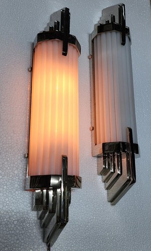 Vintage art deco nickel brass - art,