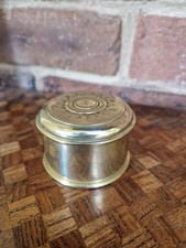 Antique Brass Small Lime Paste Box Chuna Dani Betel Nut Box Handcrafted India "1