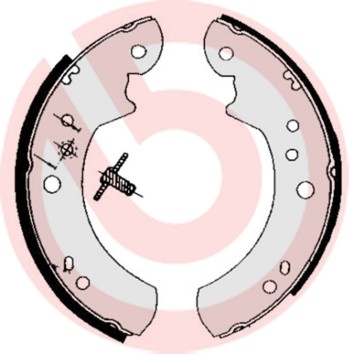 Brake shoe set for - brake, carbodies