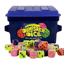 Fast-Paced Family Dice Game Board Game 4 Players Dumpster Dice 80 Colorful Dice