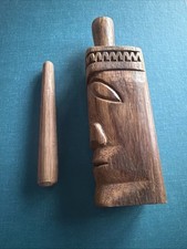 Vintage Tiki Face Hand Carved