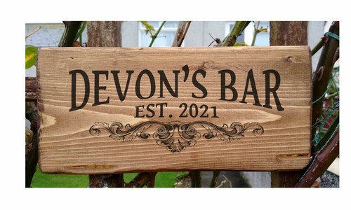 Personalised bar sign home - bar, pub