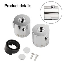 Knob Handles Temperature Control-Bath/Shower-Mixer Control-Handle Shower Silver~