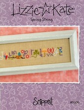 LIZZIE KATE SNIPPET "SPRING STRING" CROSS STITCH CHART - #S106 (2013)
