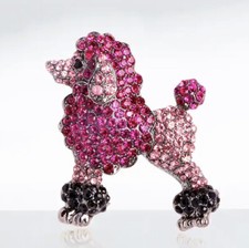 Vintage  POODLE DOG Rhinestone