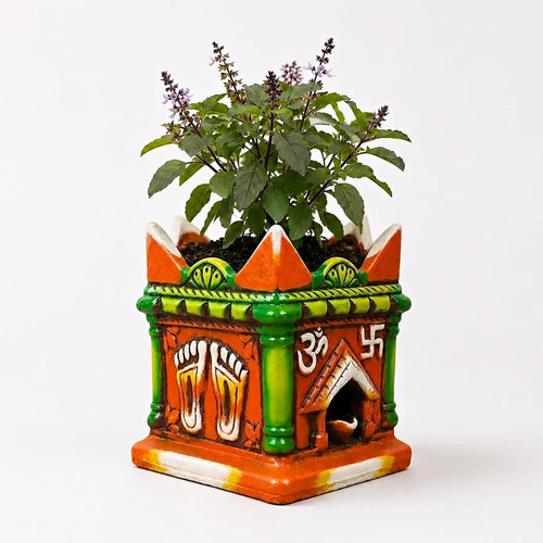 Terracotta tulsi kota - terracotta,