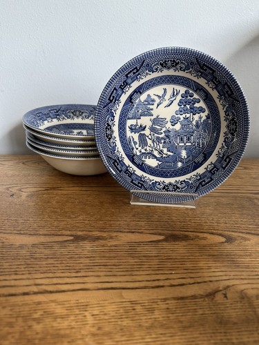 Churchill blue willow soup - churchill,