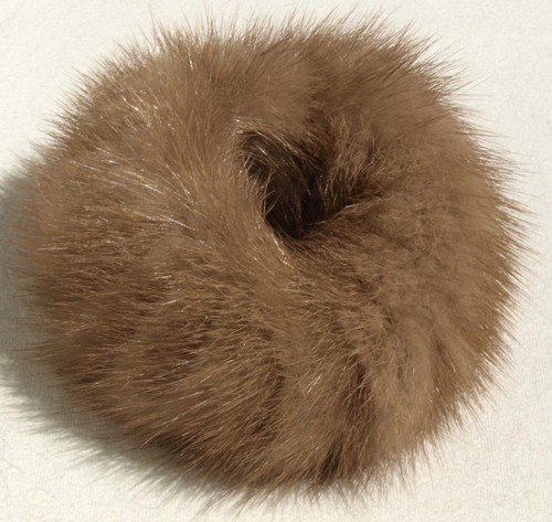 Mink hair tie bracelet - mink, cuff