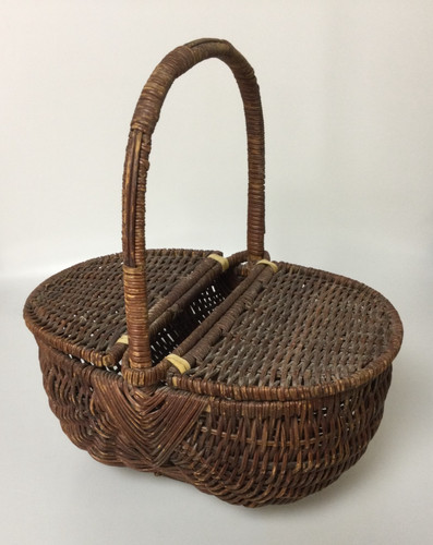 Vintage wicker double - wicker, sided