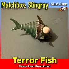 Vintage MATCHBOX STINGRAY 1992 TERROR FISH Die Cast Metal Plastic Toy SOLD USED