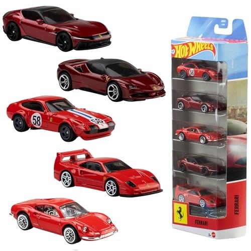 Hot wheels ferrari pack - wheels, 5