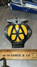 Old vintage classic car AA badge mascot