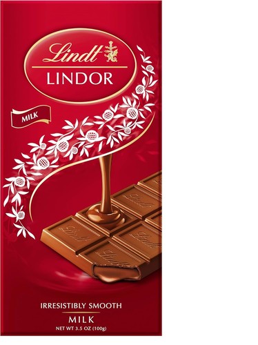 Lindt lindor milk bar - lindt, bar,