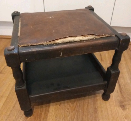 Early english oak antique foot - early,
