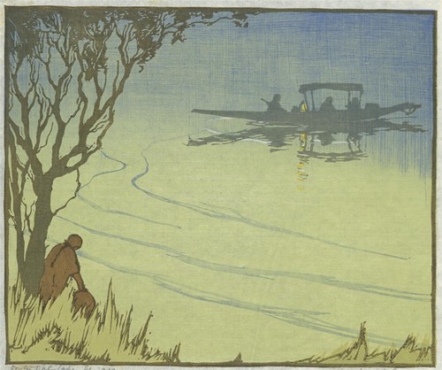 Morgan woodcut signed - d,