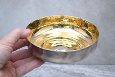 Handmade Bowl Paten for Your Chalice, Gold Inside, Silver Outside  (CU362)