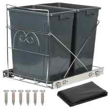 TONCHEAN KITCHEN RECYCLE WASTE BINS X 2 30LT UNDER CABINET PULL OUT