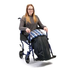 Waterproof fleece lined wheelchair cozy leg cover wrap around