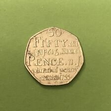 50p Coin Johnson's Dictionary