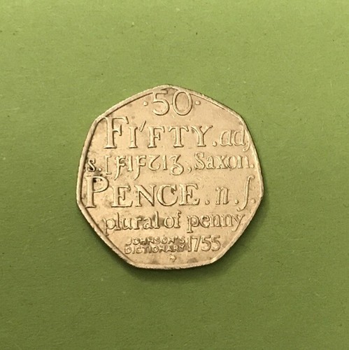 50p coin johnson - 50p, dictionary