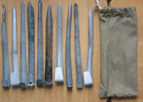 Metal pegs for mounting