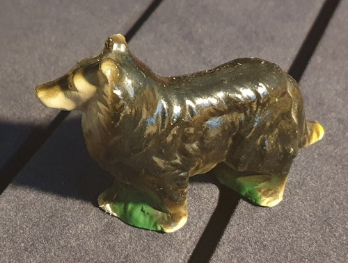 Vintage ceramic collie dog - ceramic,