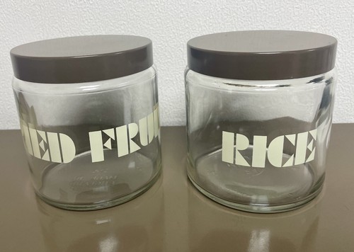 Vintage 1970 glass storage - vintage,