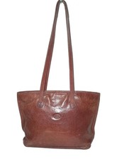 Vintage The Bridge Supple Leather Bag, Double Handle/Shoulder Toffee Tan