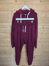 Burgundy Polo Ralph Lauren tracksuit with hoodie and joggers Size Large