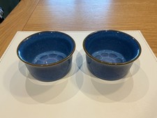 Denby Midnight Ramekin Dishes x 2  Stoneware Tableware Very Good Condition