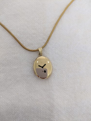 Modern small oval - 9k, solid