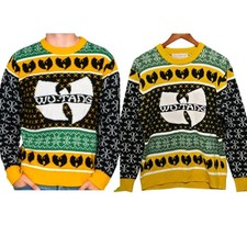Wu-Tang Clan Ugly Christmas Sweater Size XL All Over Print Live Nation Cotton Bl