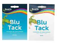 Bostik Blu Tack Sticky Tac Blue Economy Handy Size  Re-usable BLUE WHITE Tac 60g