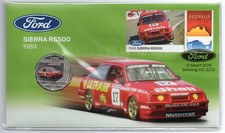 PNC COVER: 2018 50 CENT FORD 1989 SIERRA RS500 COLOURED COIN.