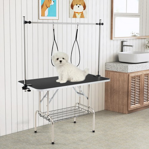 Foldable dog grooming table - dog,